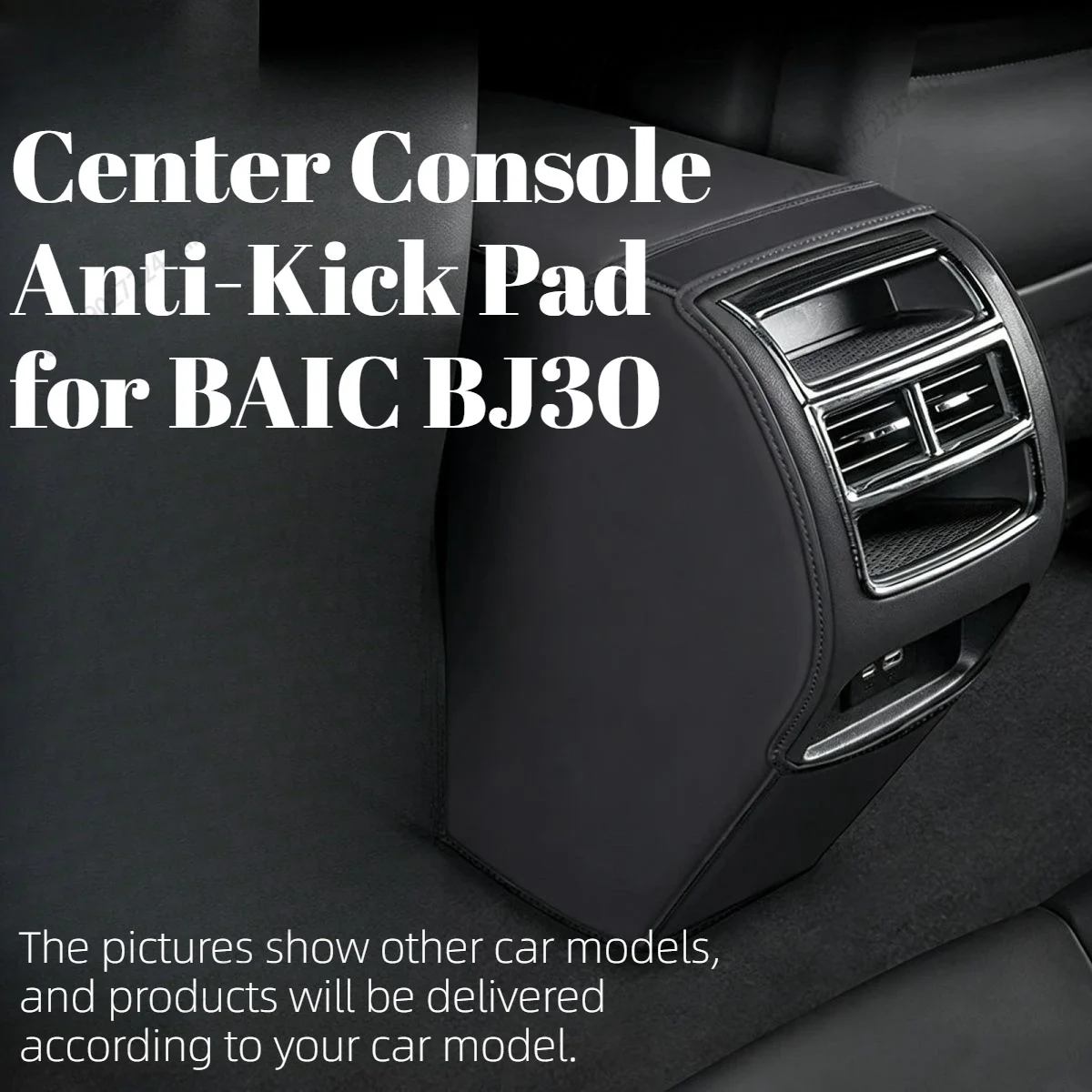 

Rear Seat Anti-Kick Mats, Interior Modification Auto Protective Accessories Fit for BAIC BJ30 2024-2026, Prevent Scratches
