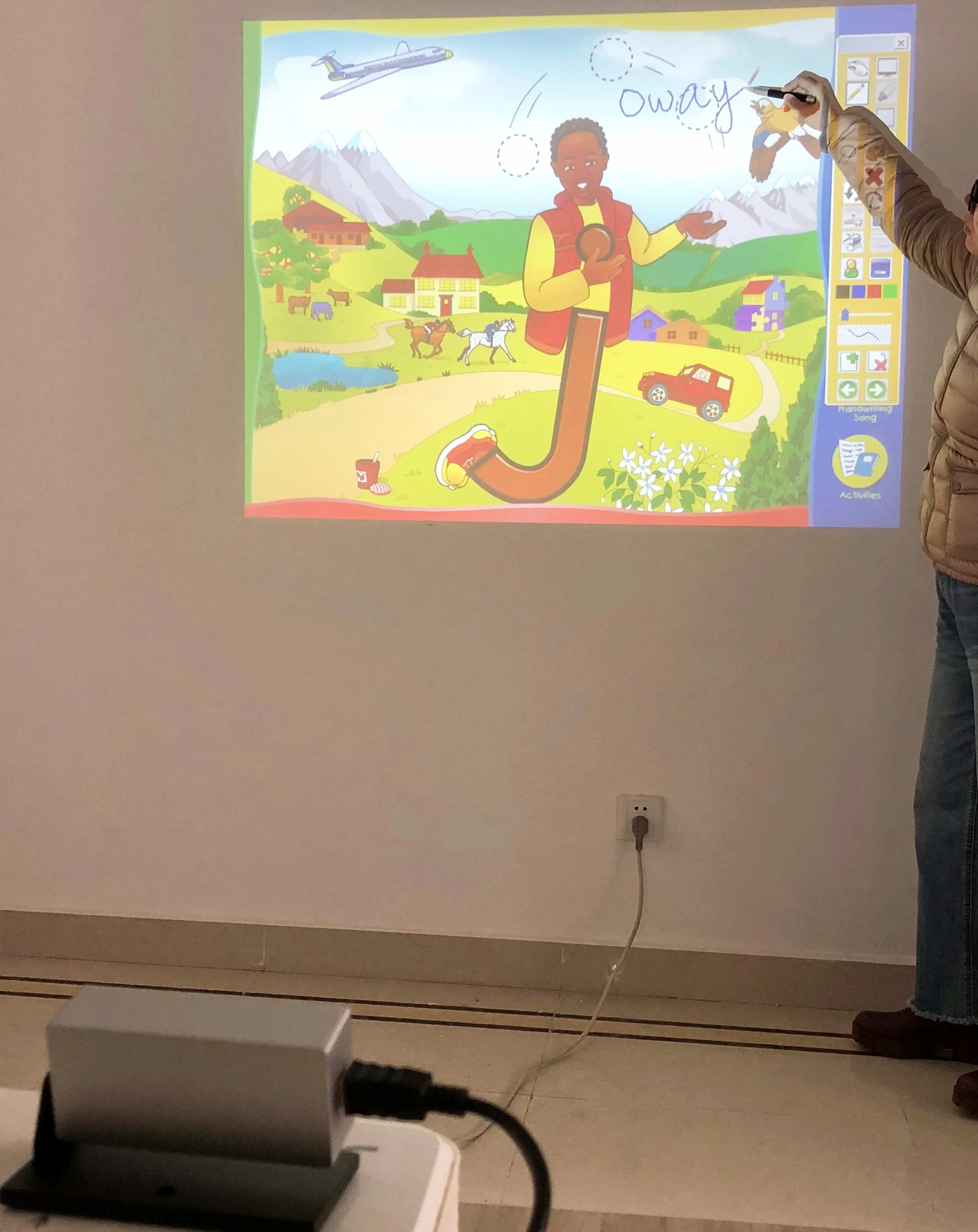 Oway – caméra infrarouge intelligente pour salle de classe, tableau blanc interactif avec stylo numérique Rechargeable, pour l'éducation des enfants et l'apprentissage en ligne