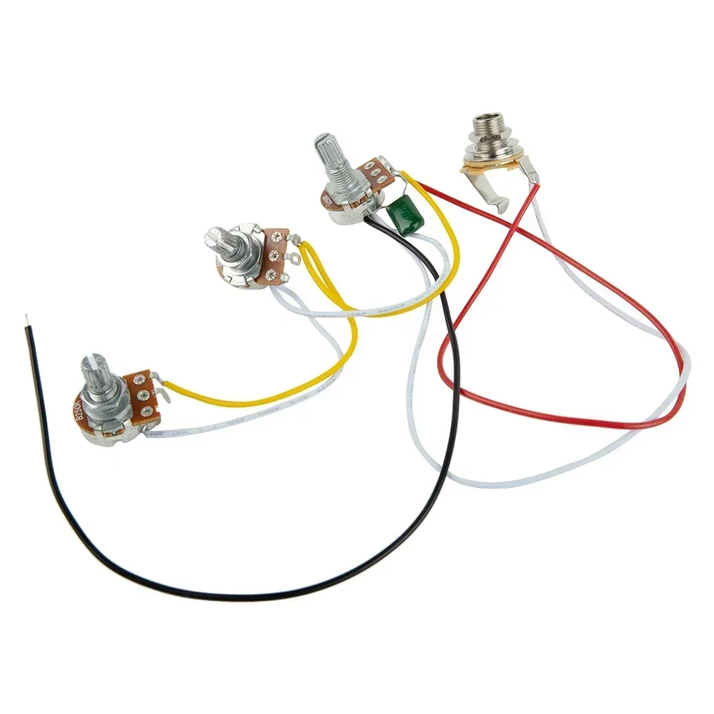 Guitar Parts Wiring Harness Prewired Set Replacement 1 Tone 2 Volume Accessories Bass Guitar Easy Installation