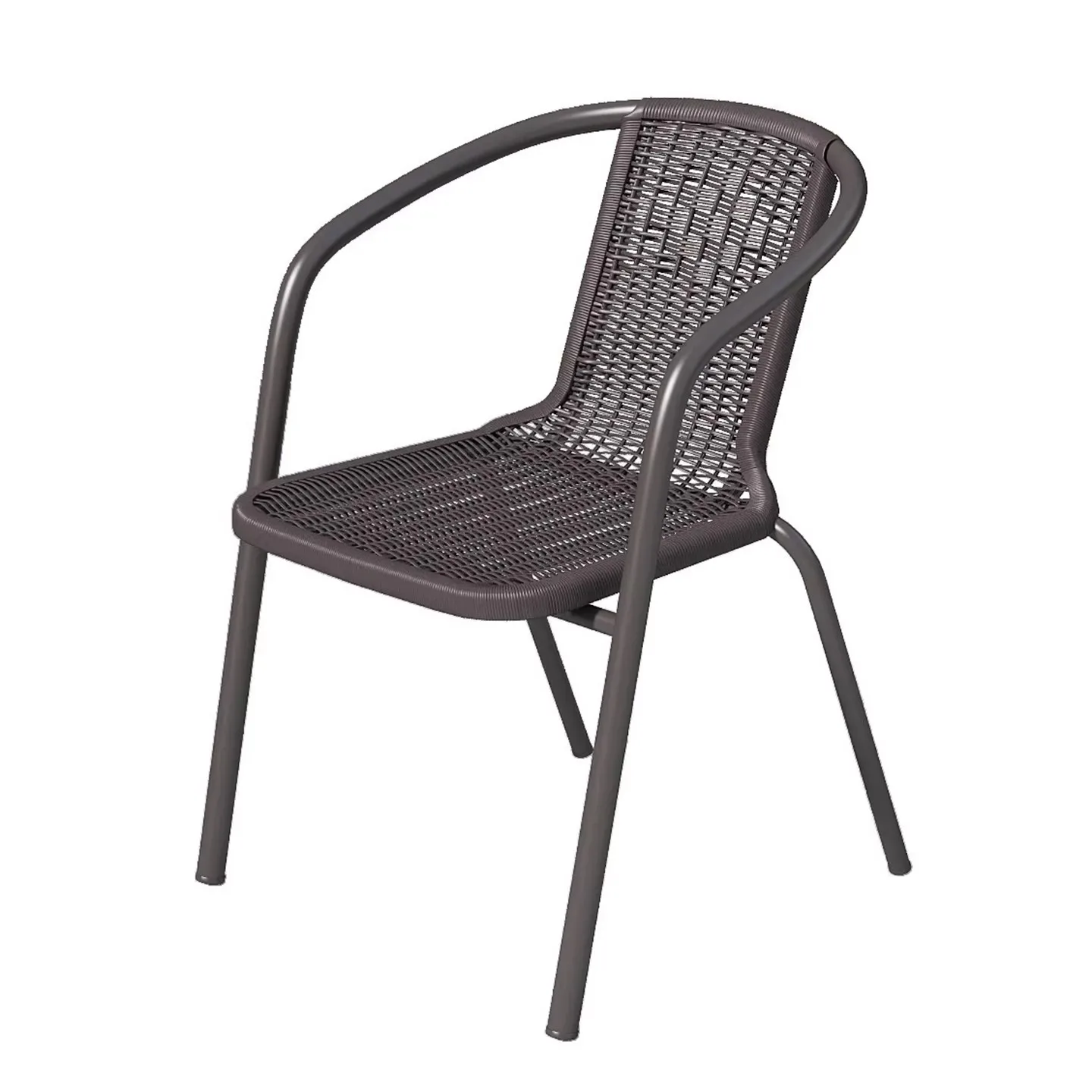 #Modern Nordic outdoor chair with European Union CE certification for hotel apartments and homes, cane stackable dining chair
