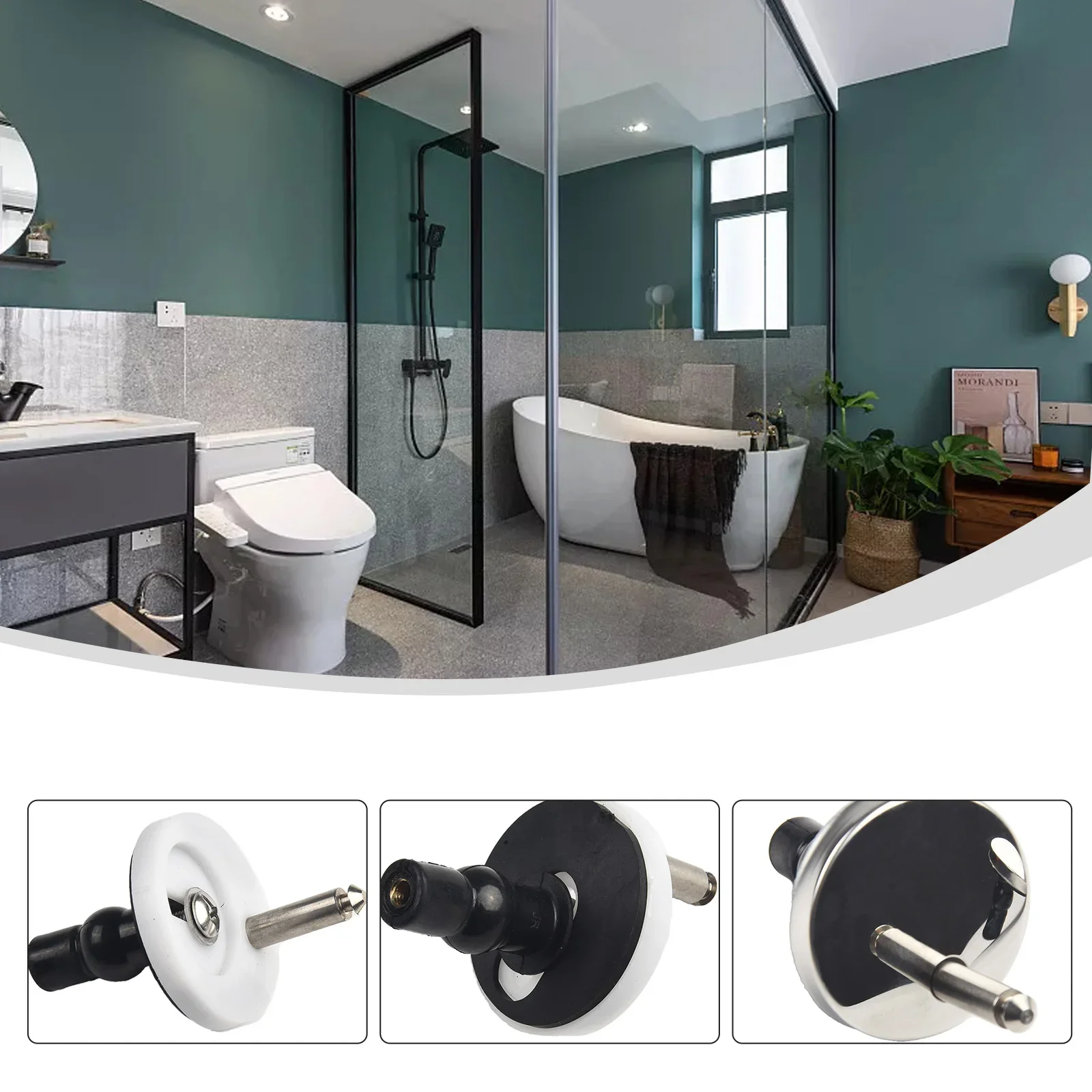 High Quality Practical Brand New Toilet Hinge Top Close 2pcs。 Toilet Hinges 50mm Fitting Heavy Duty Hinge Pair Quick