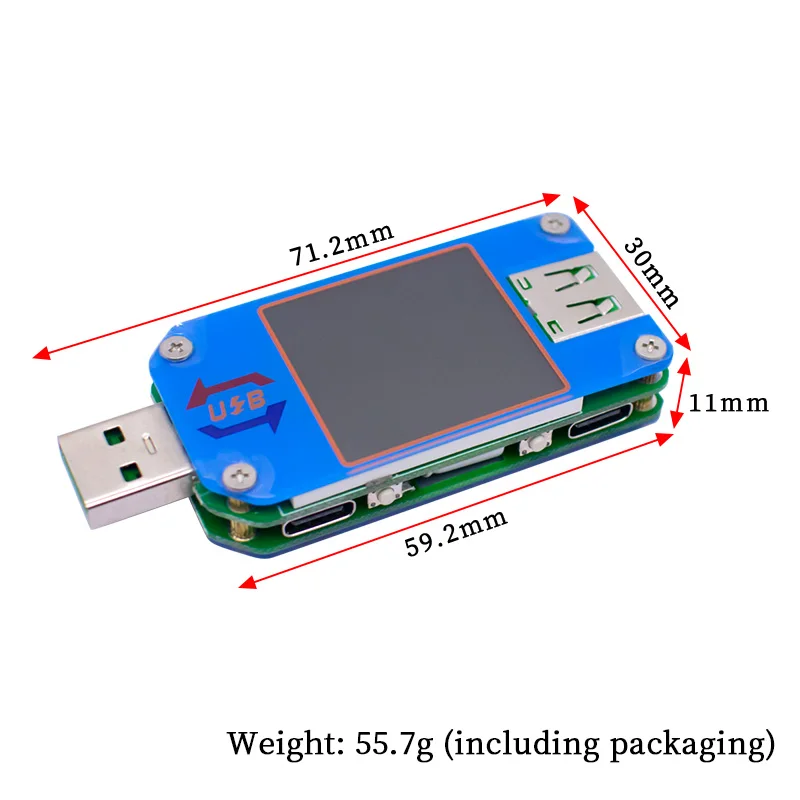 UM25 UM25C Voltage Current Meter USB 2.0 Micro USB Type-C LCD Voltmeter Ammeter Battery Charge USB Tester