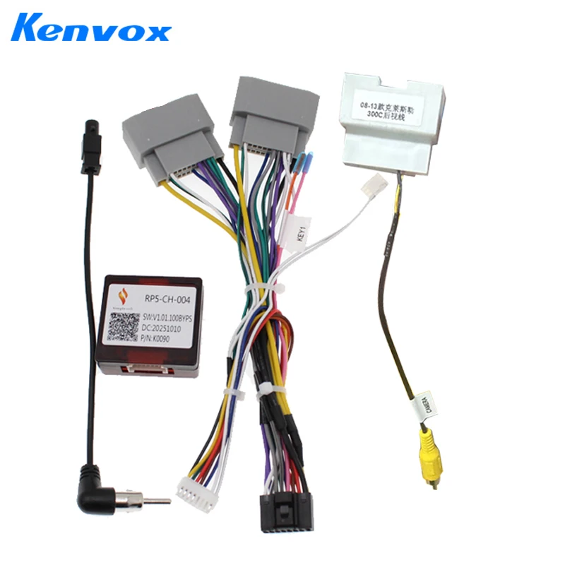 android Car radio Canbus For Jeep Wrangler Compass Grand Cherokee Chrysler 300C 16pin Wiring Harness