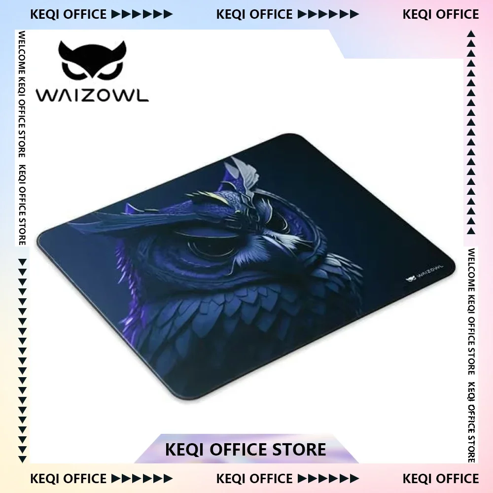 WAIZOWL Fukurou E-sports Mousepad Waterproof and Non-slip Gaming Mouse Pad Table Desk Mat 490*420*3.5mm Custom PC Accessory Gift