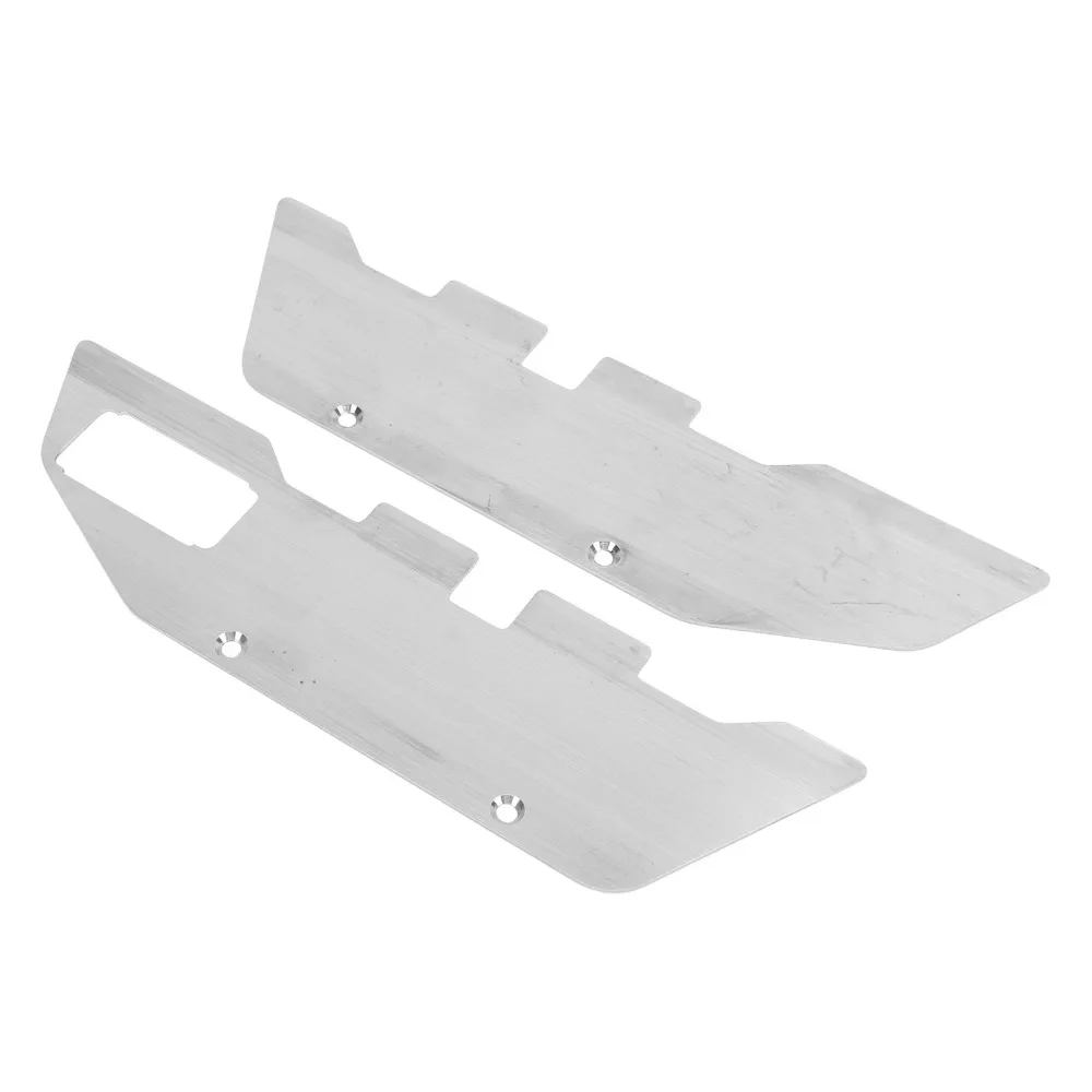 Stainless Steel Chassis Armor Protector Easy Install With Screws RC Chassis Armors Set for Traxxas 2WD 1/10 RC Car