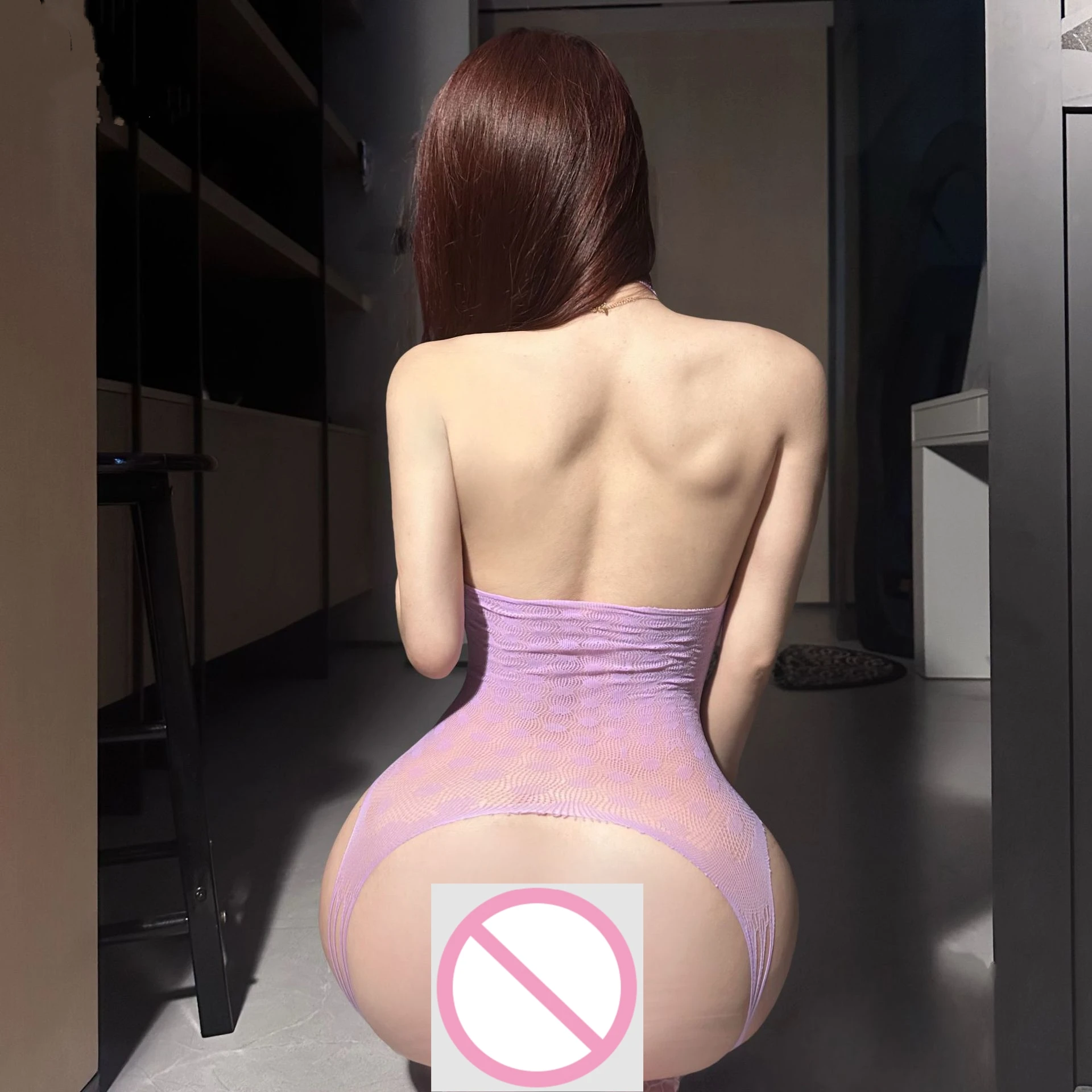 ชุดชั้นใน ชุดนอนแบบไม่ถอดออกได้ เสื้อผ้าสไตล์ลมบริสุทธิ์ ชุดเดรสสุทธิชิ้นเดียวเซ็กซี่ L713