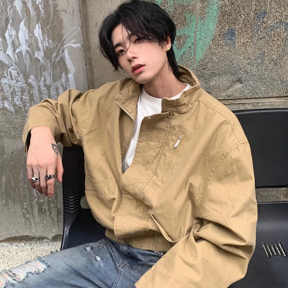 

Утепленное холщовое пальто в американском ретро-стиле, осенне-зимнее, больших размеров, 250 унций, в стиле Detroit Workwear, с дизайнерским акцентом