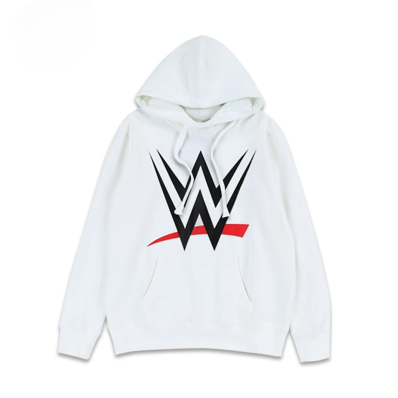 2024 New Fashion WWE American Loose Logo Print felpa con cappuccio allentata da uomo e da donna Pullover Coat Streetwear da uomo