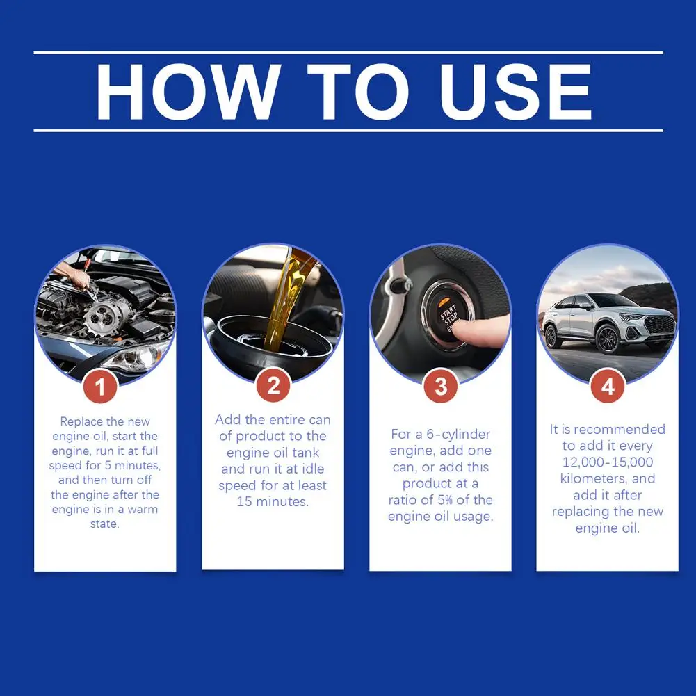 Car Engine Anti-wear Protective Agent Reduce Fuel Consumption Gasoline Diesel Oil Additive Engine Cleaner Catalytic Converter