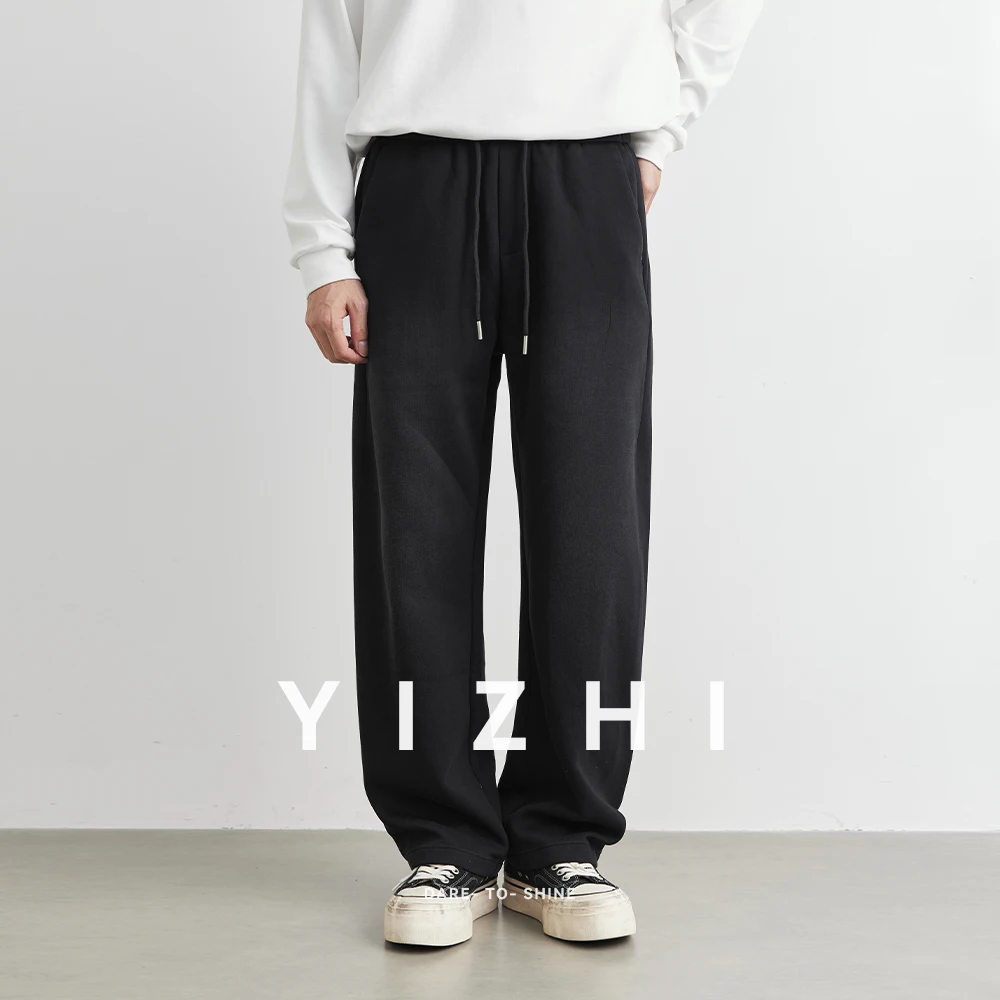 American Style Men's Loose Straight Leg Sports Pants Spring Autumn Trendy New Casual Trousers Comfortable Fit Fashionable