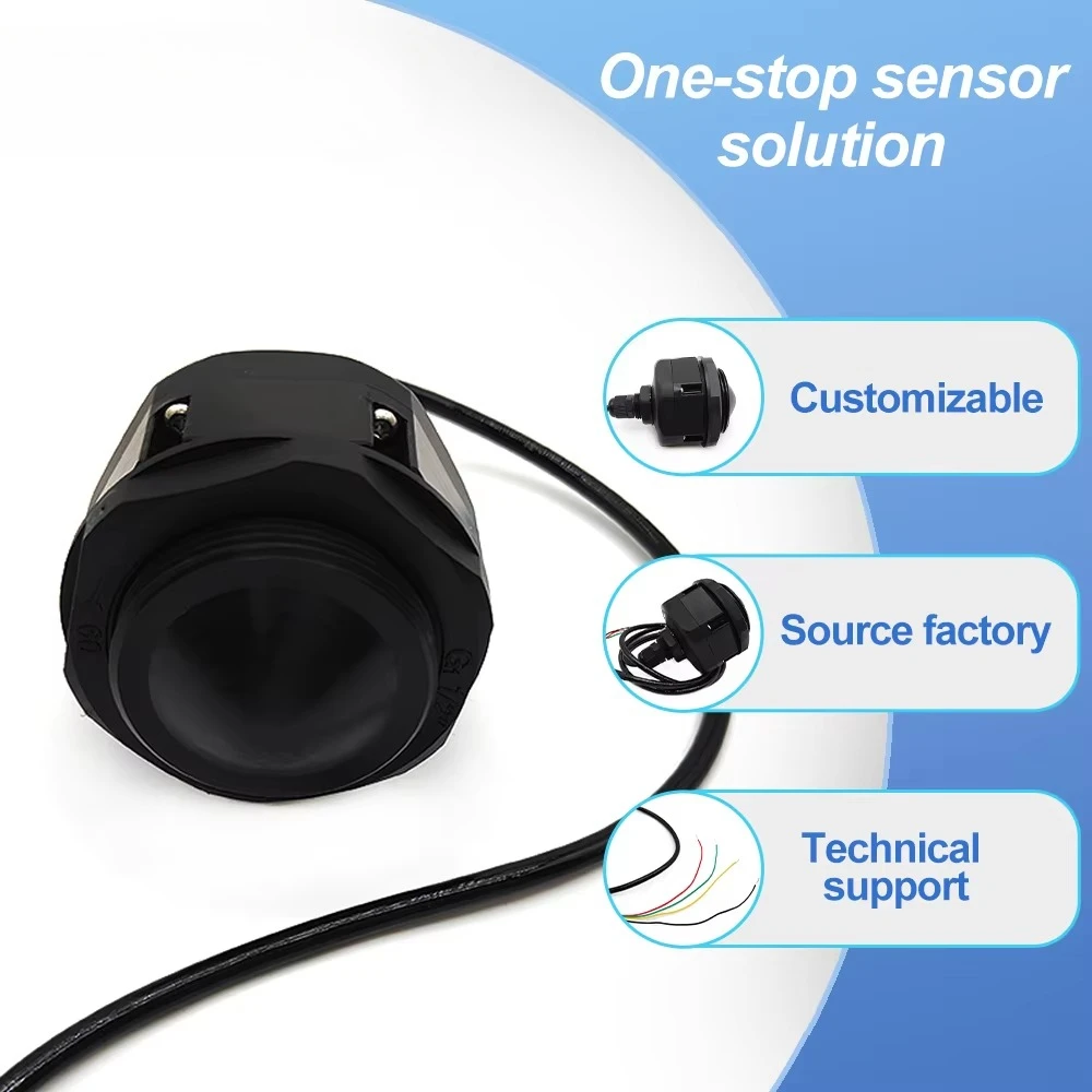80GHz FMCW Millimeter Wave Radar Level Sensor Non-contact Installation Water Level Detector for Hydrological Environment