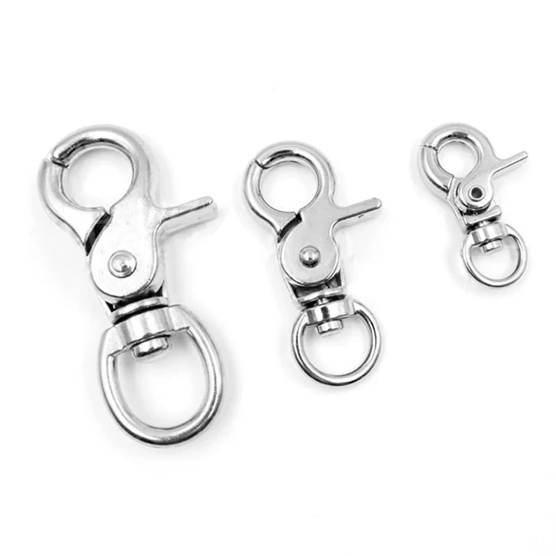 5Pcs Multi-purpose Zinc alloy Swivel Eye Spring Snap Hook for Men/Ladies Handbag Quick hook Pet Belt Buckle Traveling/key hook