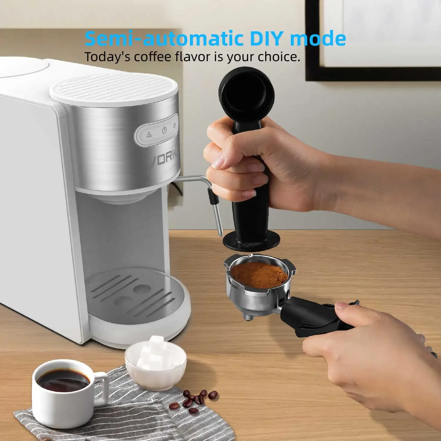 YUNYI Home kitchen appliance  new Italy design  coffee maker15 bar or 20bar ULKA pump  cafe 3 in 1