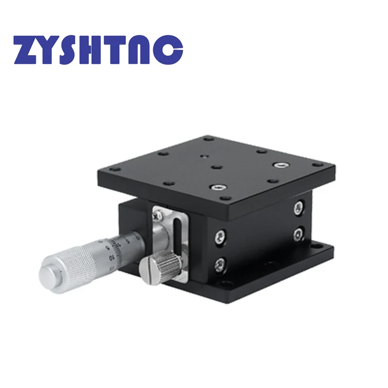 Z axis 40*40mm 60*60mm Optics Displacement Lift Stage Manual fine tuning platform Cross rail Sliding Table stroke 10mm