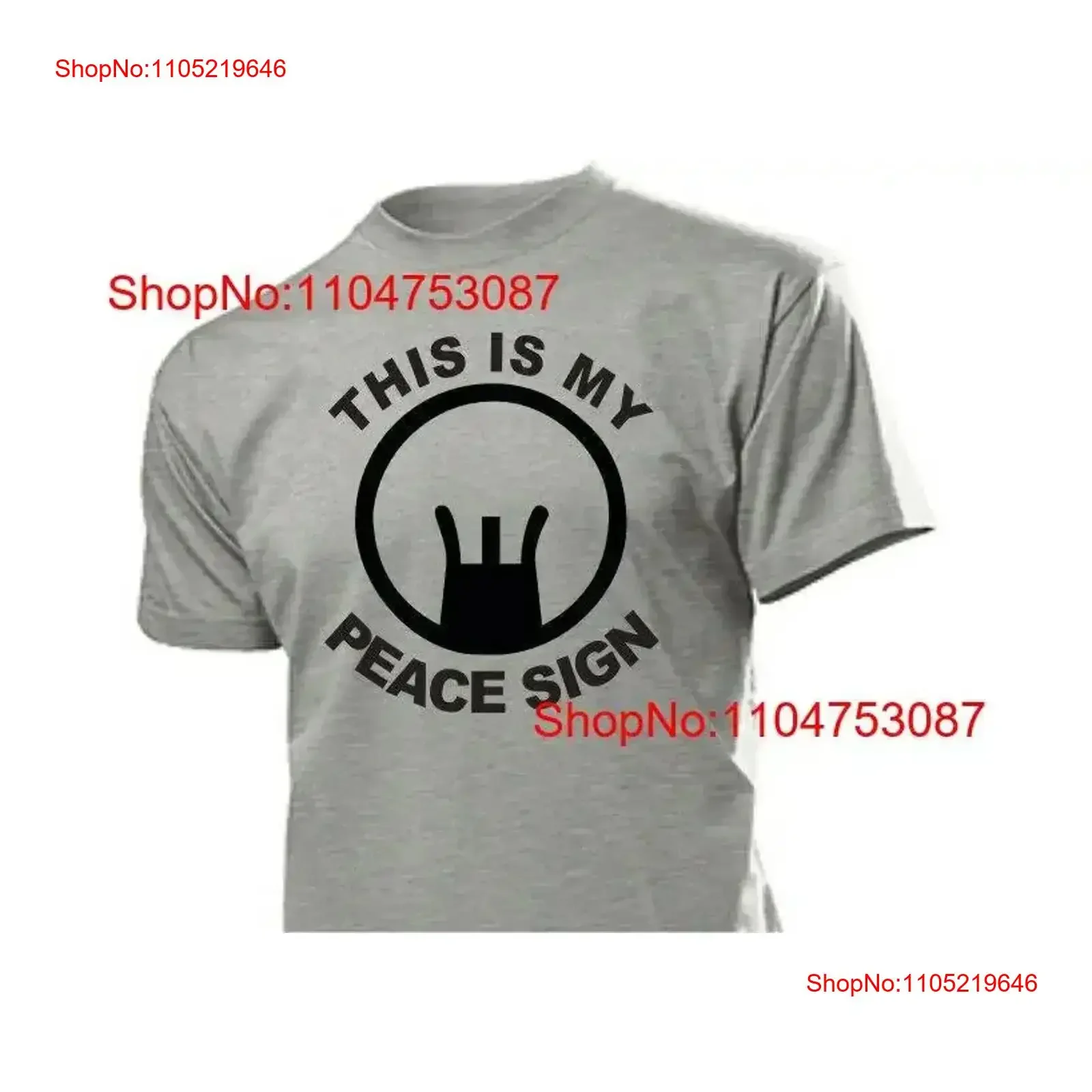Sniper Sharpshooters T Shirt This Is My Peace Sign Hunting Outdoor S XXL vintage Washed Top For Everyday Wear Casual Breathable