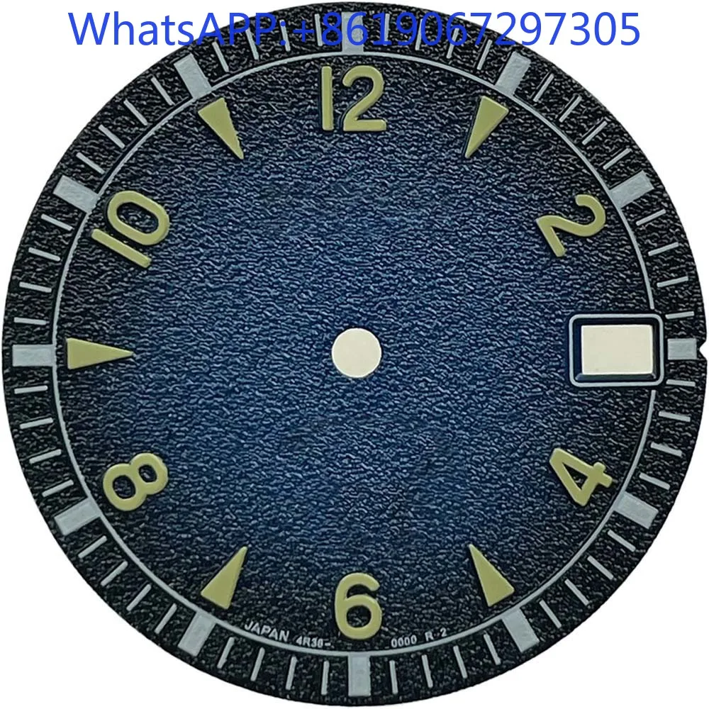 

Classic Matte Texture Gradient Arabic Watch Dial Suitable for NH35/36 Automatic Movement Green lume nh35 case Mod Parts