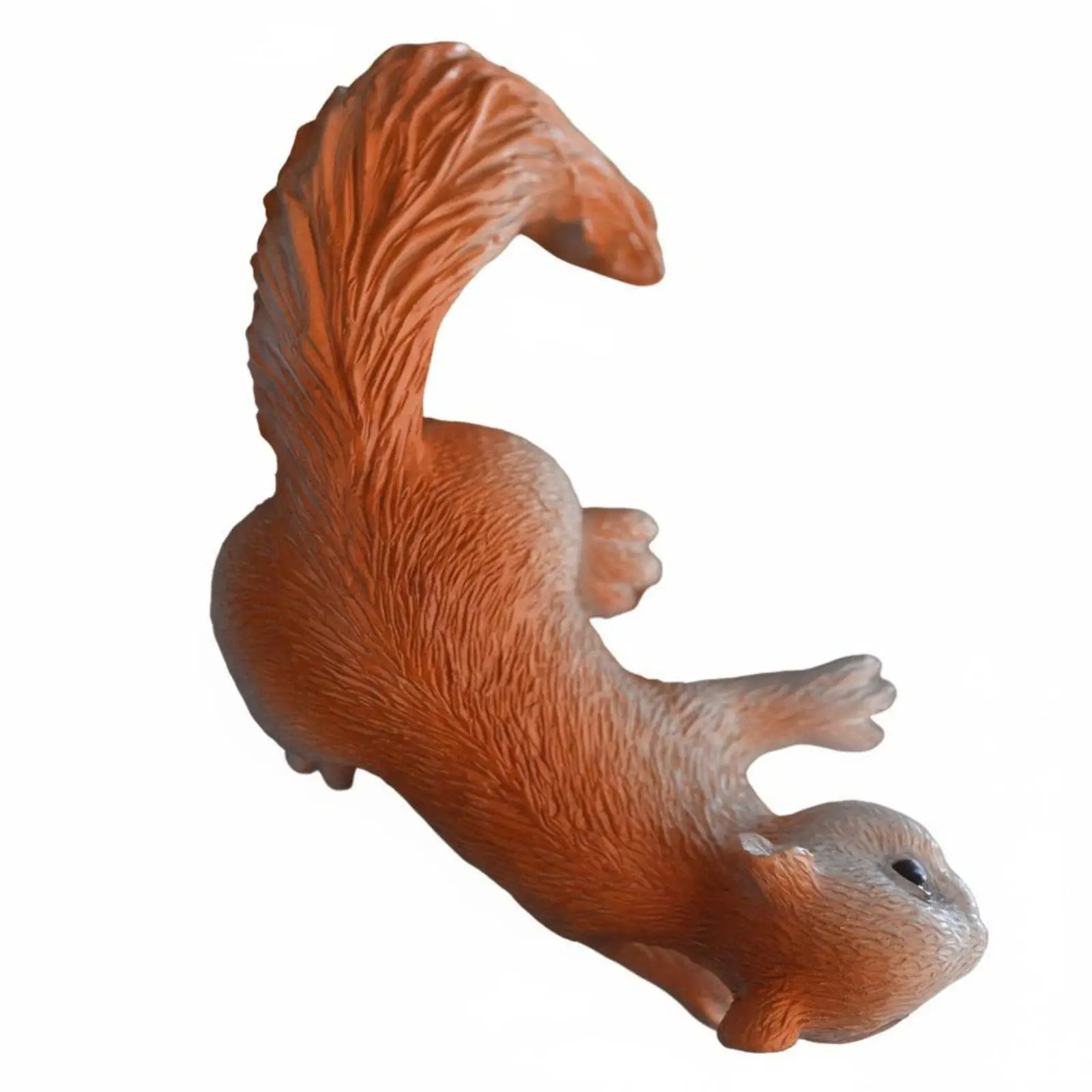Climbing Squirrel Pot Decoration Lifelike Details Resin Squirrel Ornament