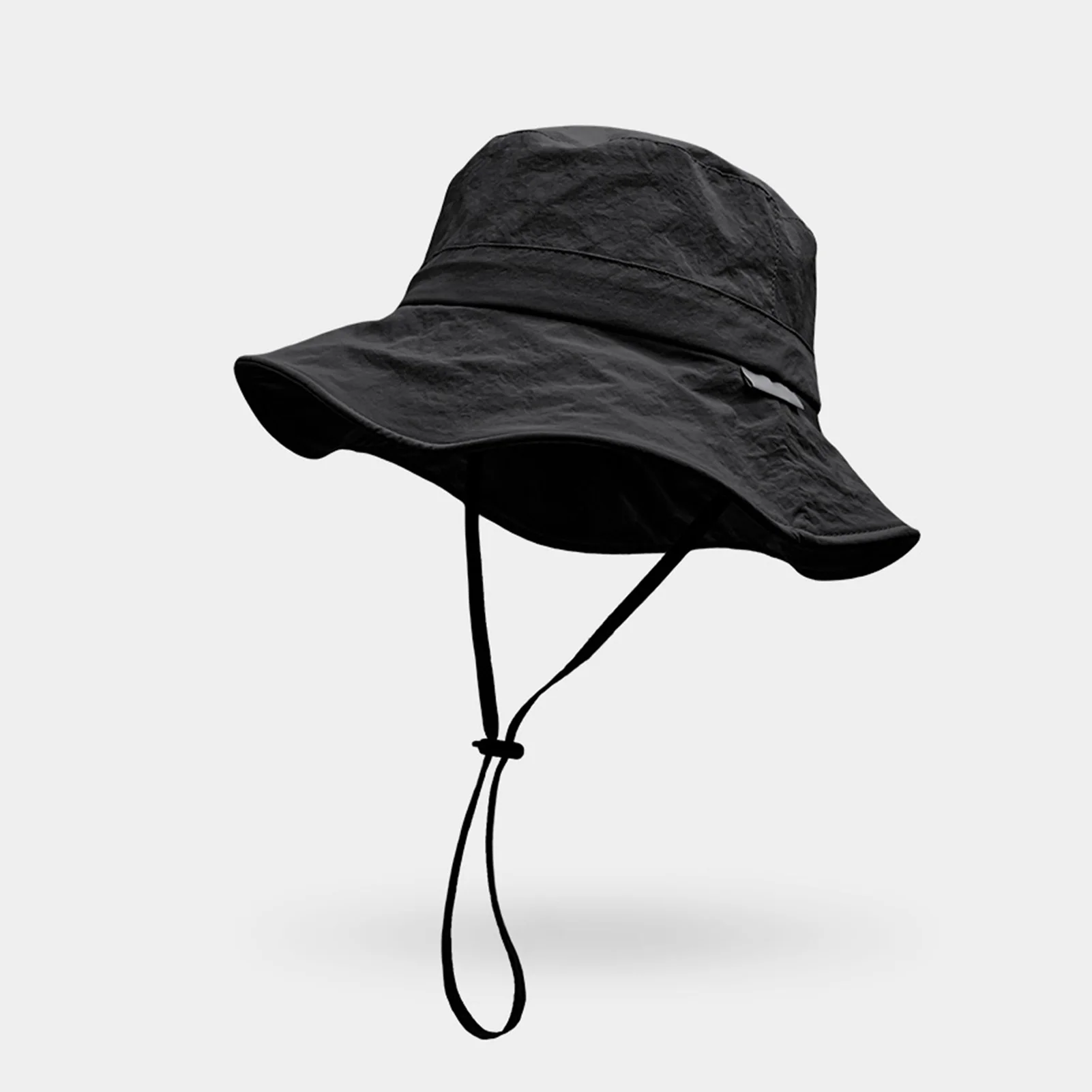 Chapéus de sol de cor sólida para homens boné de pesca ao ar livre aba larga proteção anti-uv feminino balde chapéu verão caminhadas bonés de pescador