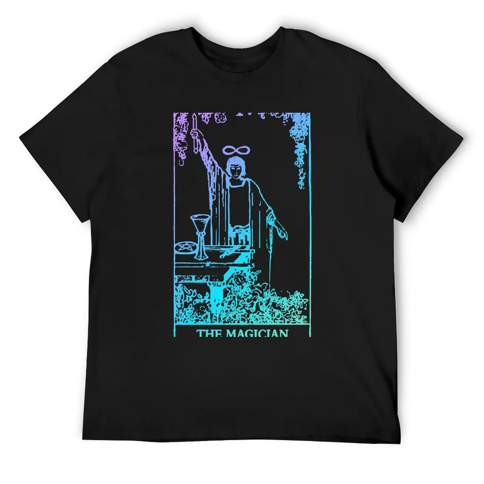 The Magician Tarot Card Rider Waite Witchy T-Shirt vintage clothes anime t shirts tees mens fashion