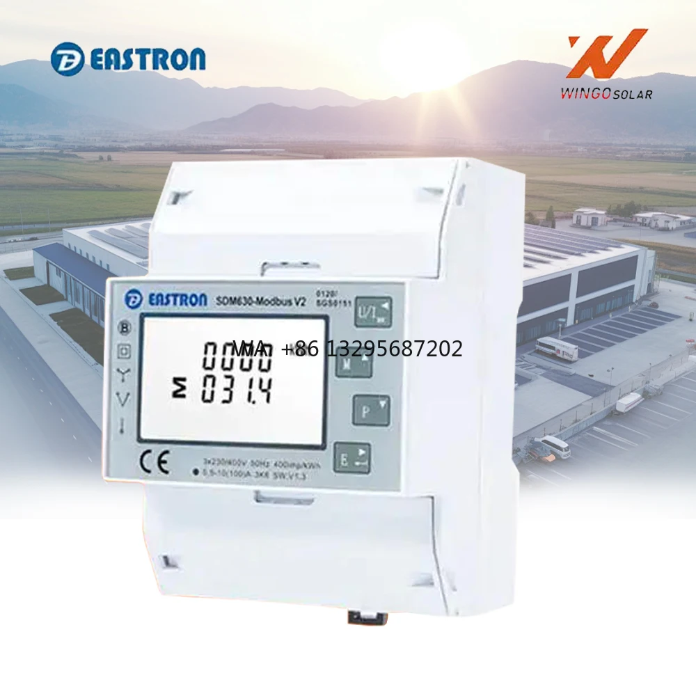 

Eastron Supplier Solar Smart Meter SDM630MCT-40mA 3-Phase Smart Meter Inverter Use