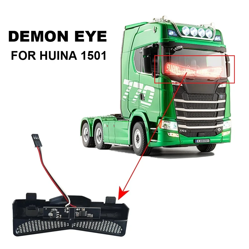 

HUINA 1501 RC Truck Accessories Demon Eye Light Remote Control Tractor Upgrade Parts for 770S Remote Control Truck Model Toy