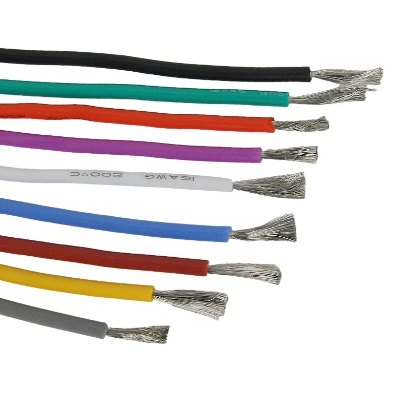 Heat-resistant silicone wire12AWG 13 14 15 16awg 17 18 20 22 24 26 28 30 AWG high temperature 200 ° cold-resistant -60 °