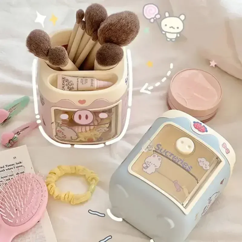 

Creative Student Ins Multi - Functional Pen Holder, Office Desk Surface Panel Storage Box, Kawaii Pencil Case