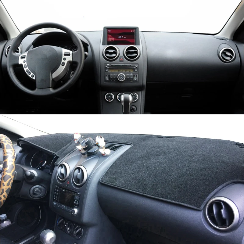 

For Nissan Qashqai Rogue J10 2006-2012 2013 Car Accessories Dashboard Cover Dash Mat Anti-UV Dashmat Sunshade Carpet Rug LHD RHD