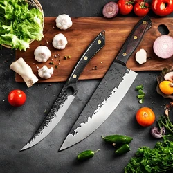 Forged Kitchen Meat Cleaver Japanese Chef Knife Sharp Butcher Boning Slicing Cutting Beef Sushi Knife Cooking Tools