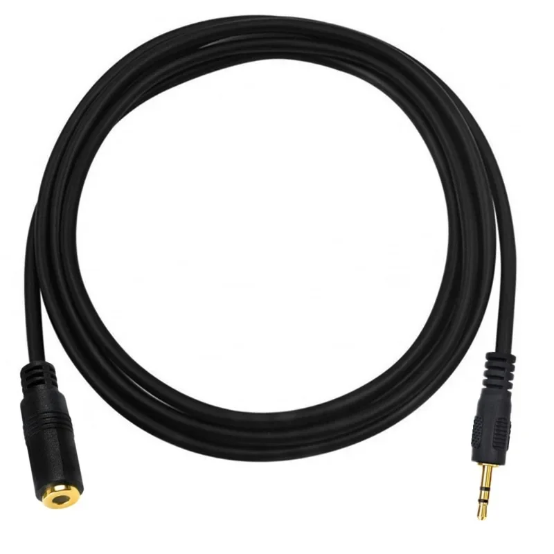 

4pcs Gold plated audio cable to small 2.5mm 3-level male to 3.5mm 3-level female signal adapter cable straight extension cable