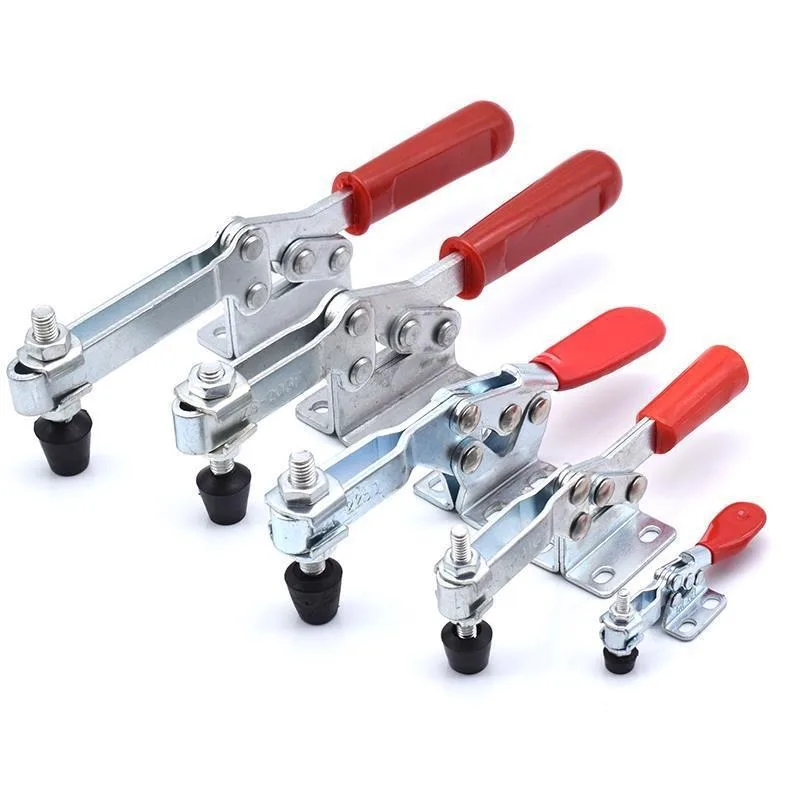 1pcs Toggle Clamp 201A/201B/201C/225D Heavy Duty Horizontal Quick Release Toggle Clamps Set Clamps Woodworking Hand Clip Tool