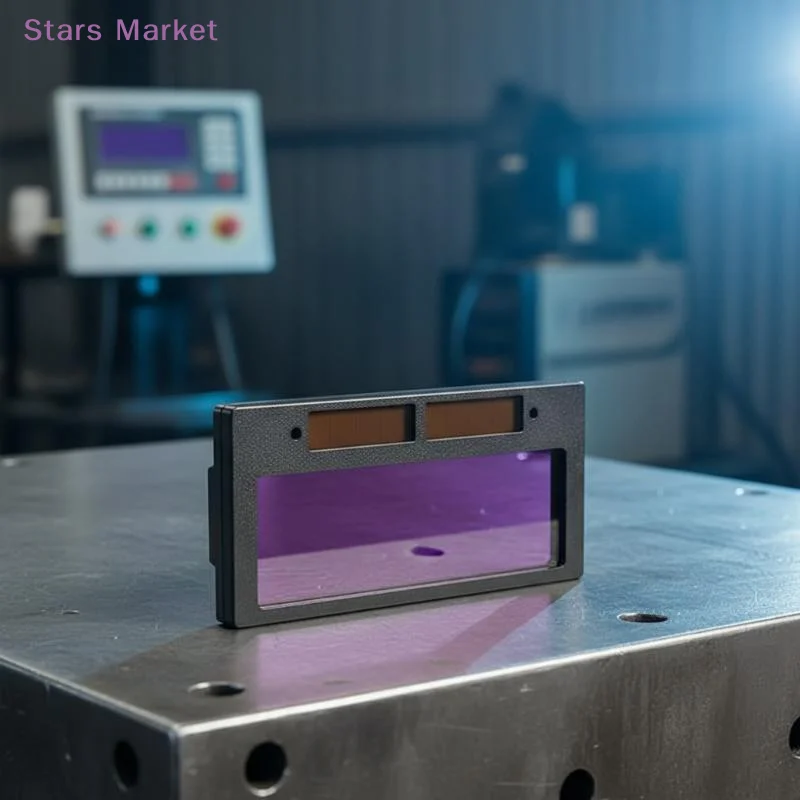 New Solar Powered Auto Darkening Welding Lens With Instant Dimming Clear View For Professional Welding Work