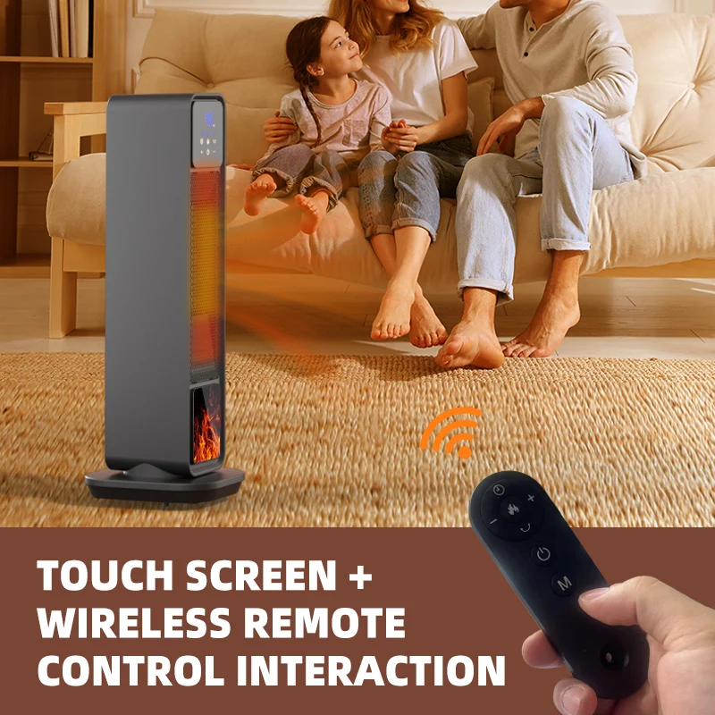 Electronic Wall-Mounted Heater Quick Heating Electric Warmer Air Circulator Fan for Home Comfort And Energy Saving