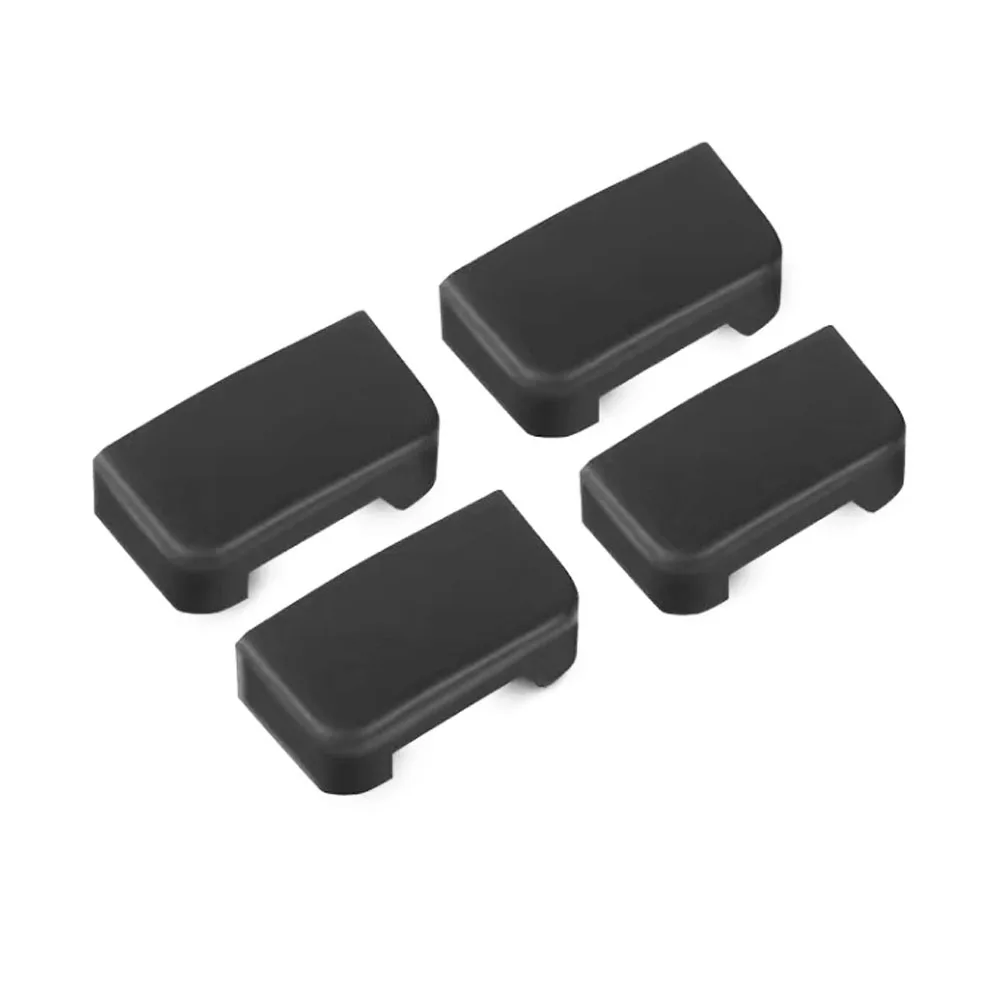 4 Pcs/Set Rear Seat Slide Rail Soft Rubber Plug Black Protection Cover Decorative Cap For Tesla Model 3 Model Y Car Accessories