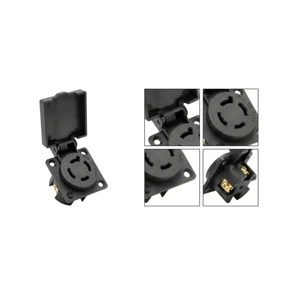 Self-locking Outlet Industrial Socket For Heavy Use Self-locking Electrical Socket Industrial Socket Robust Construction