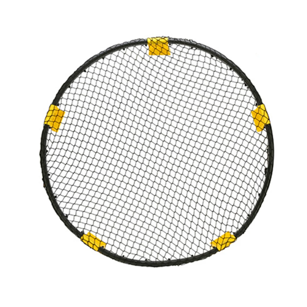 Roundnet Game Volleyball Net Replacement Lightweight Portable Black Nylon Net Adjustable Tenon