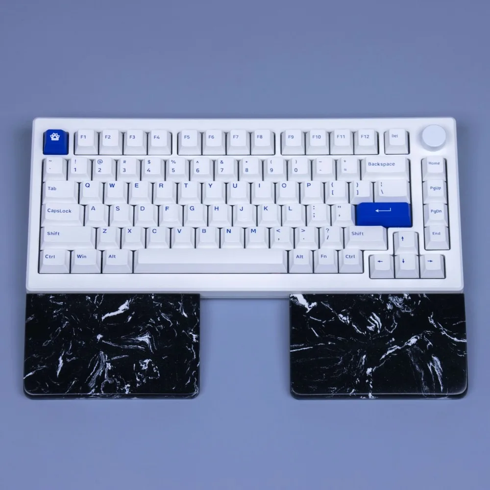 

Quartz Stone Split Plam Rest Custom Comfortable Marble Palm Stress Mechanical Keyboard Wrist Rest Keyboard Office Game Accessory