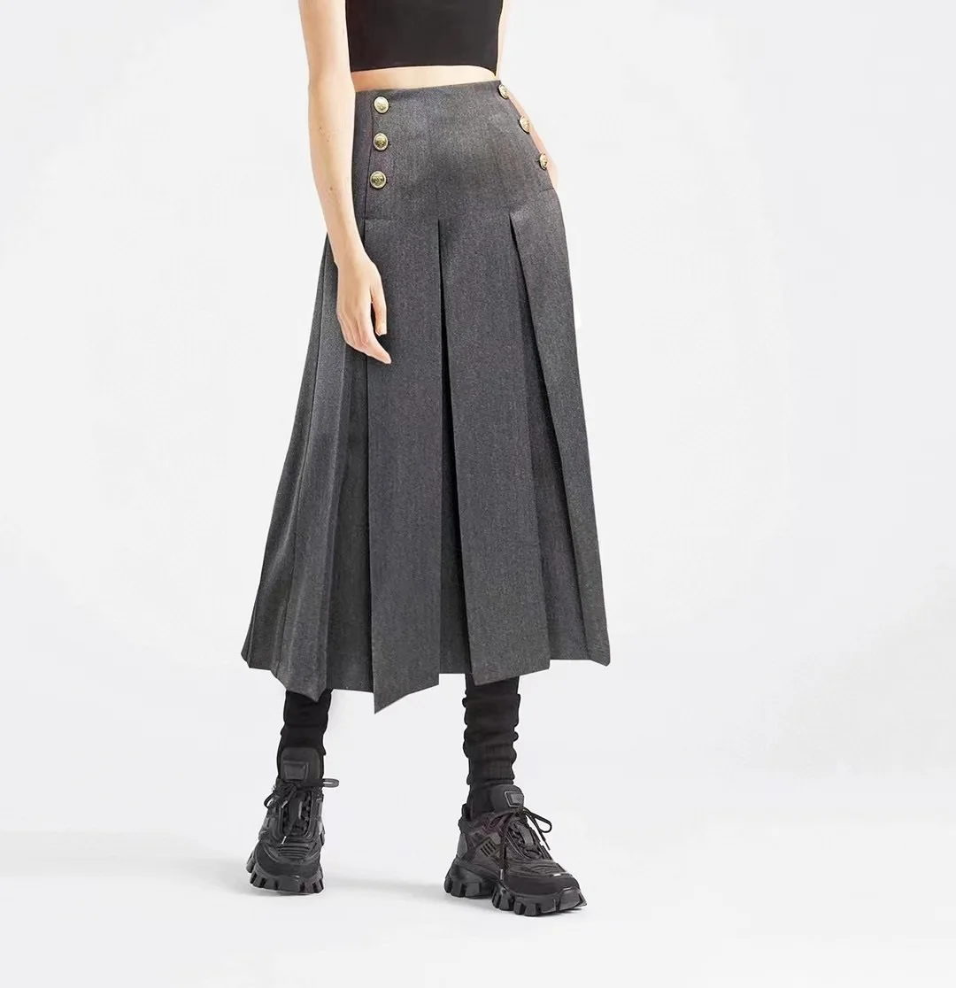 Spring and summer 2023 new high-end fashion fashion celebrity online red versatile A-line skirt high-quality skirt women