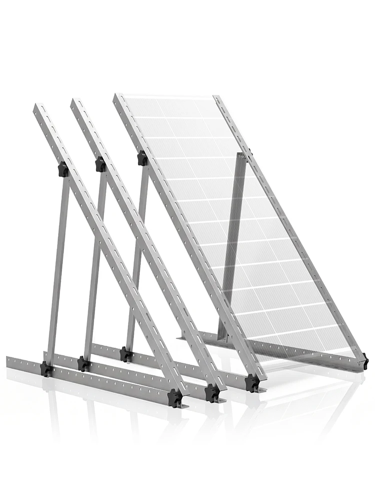 RVPOZWER 4er-Pack Verstellbare Solarpanel-Halterung 45 Zoll/47 Zoll, Hochleistungs-Neigungsbein-Montageständer für Dach, Wohnmobil, Wohnwagen, Boot, netzunabhängige Solarinstallation im Freien