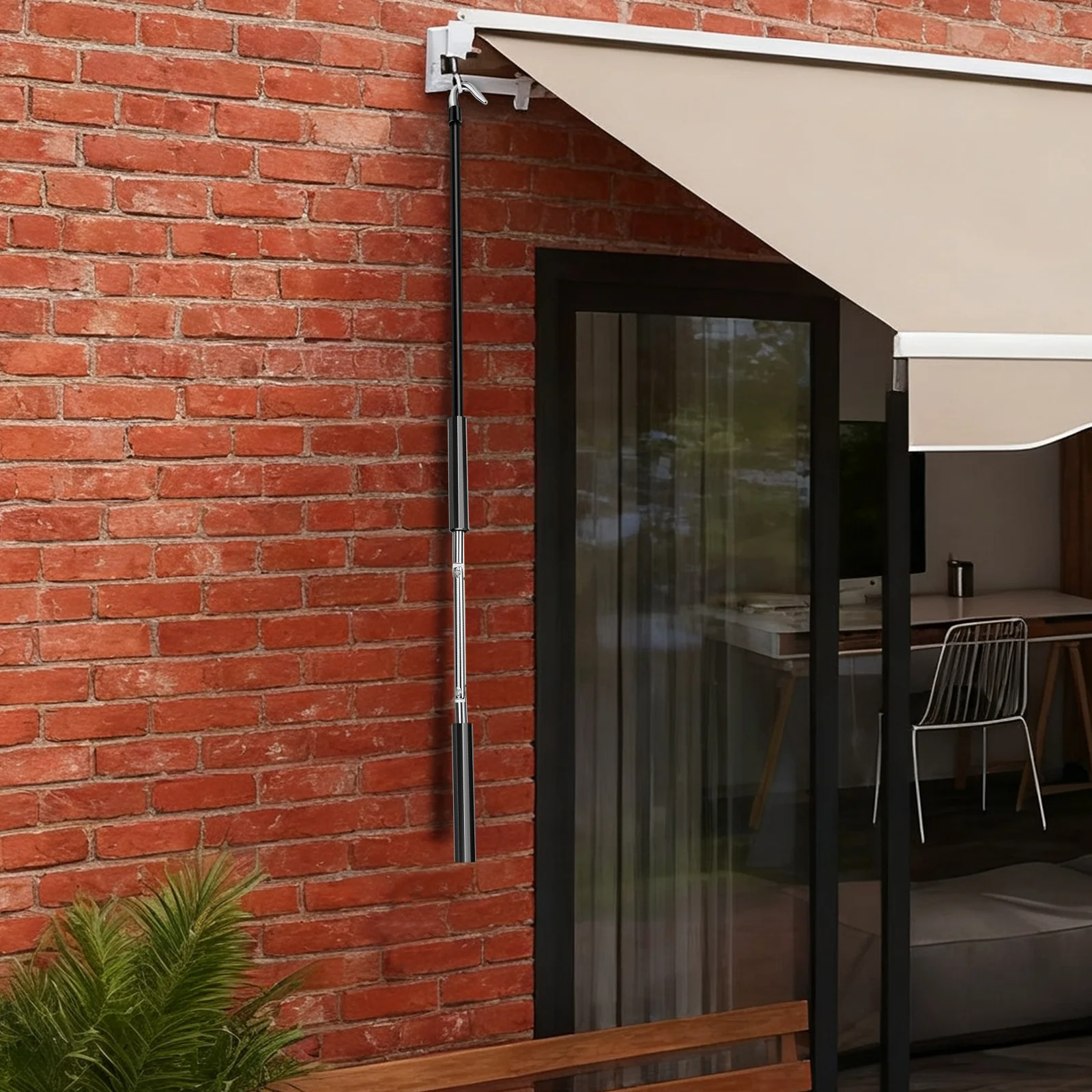 

Manual Awning Crank Handle Outdoor Universal Shade Canopy Replacement Wand Heavy-Duty Awning Opener Tool for Rv