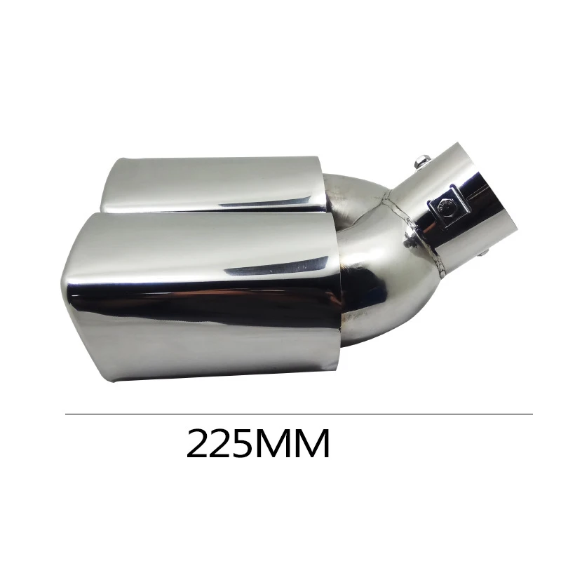 1PC Exhaust Pipe Double Head Muffler Suitable for Corolla LEVIN Vios YARiS L Stainless Square Double Head Exhaust Pipe Muffler