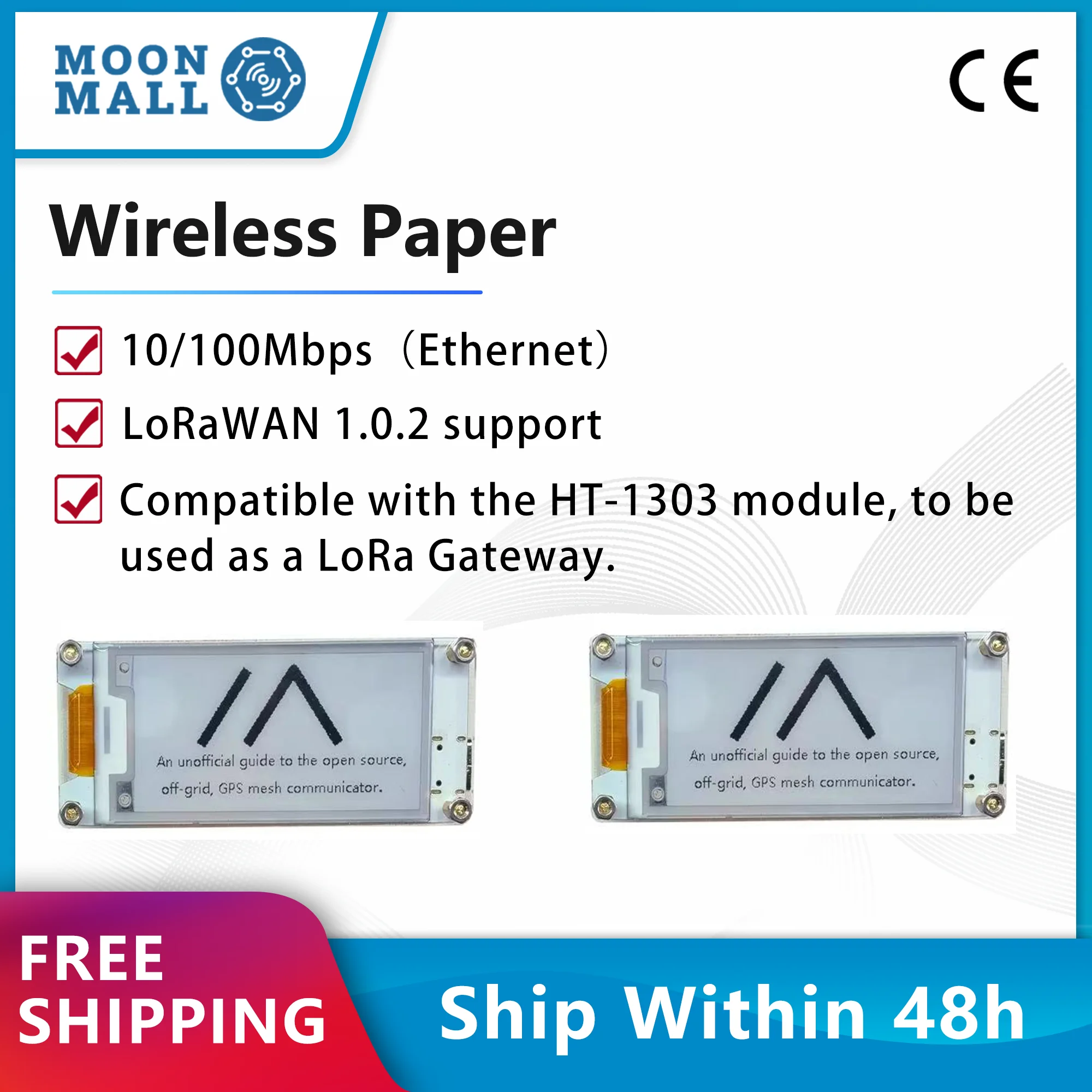 

Heltec Meshtastic LoRa Smart Price Tag E-Ink Дисплей с ESP32 SX1262 LoRa 2,13 дюйма 433 ~ 928 МГц BLE Wi-Fi 2 шт.