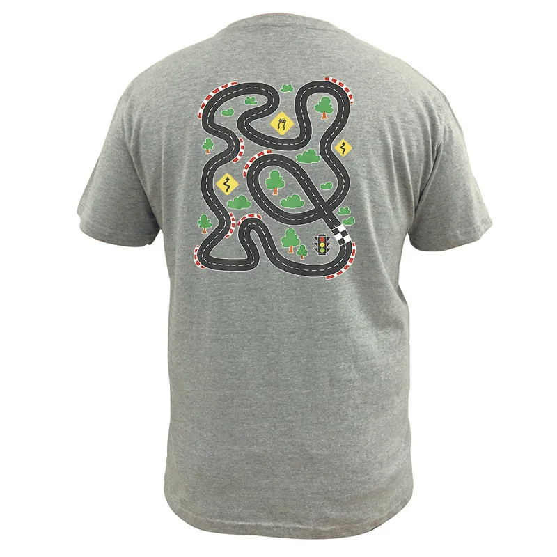 Retro Play Cars And Train On Dad's Back T Shirt Funny Children Games Father Gift Graphic T-shirts 100% Cotton Soft Unisex Tops