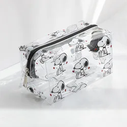 Snoopy Make-up Tasche Mädchen reisen multifunktion ale Toiletten artikel Aufbewahrung tasche Frauen große Kapazität Cartoon niedlichen transparenten Make-up-Tasche