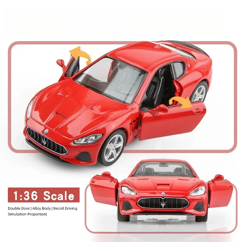 

1:36 Gran Turismo GT, имитация спортивного автомобиля, литой под давлением автомобиль, модель из металлического сплава, украшение автомобиля, коллекция подарков