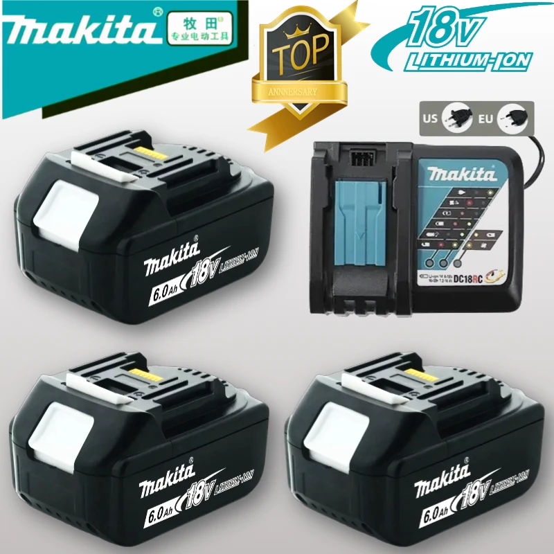 100% Genuine 18V Makita 6Ah/5Ah for Makita Battery BL1840 BL1830B BL1850B  Replacement Lithium Battery，for makita 18 v bettery