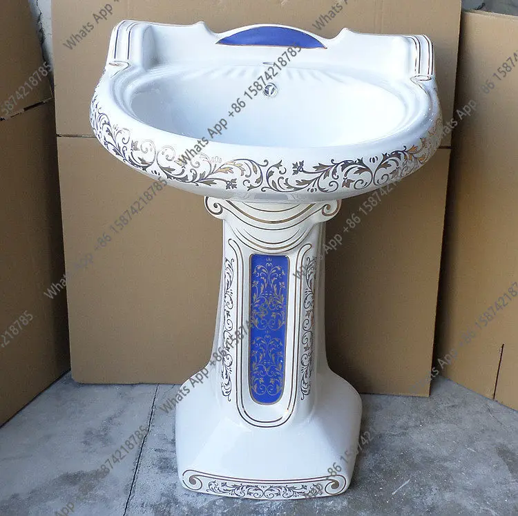 

XvEuropean Relief Toilet Blue Colored Toilet Colored Gold Toilet Colored Flower Designer Model Bathroom Furniture
