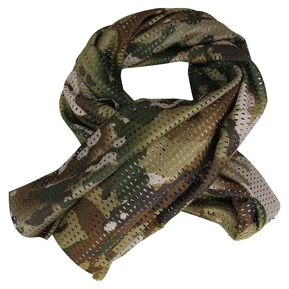 Охотничья тактика, камуфляжный сетчатый шарф, дышащий 150x60 см, уличный ветрозащитный шарф в тактическом стиле NA82