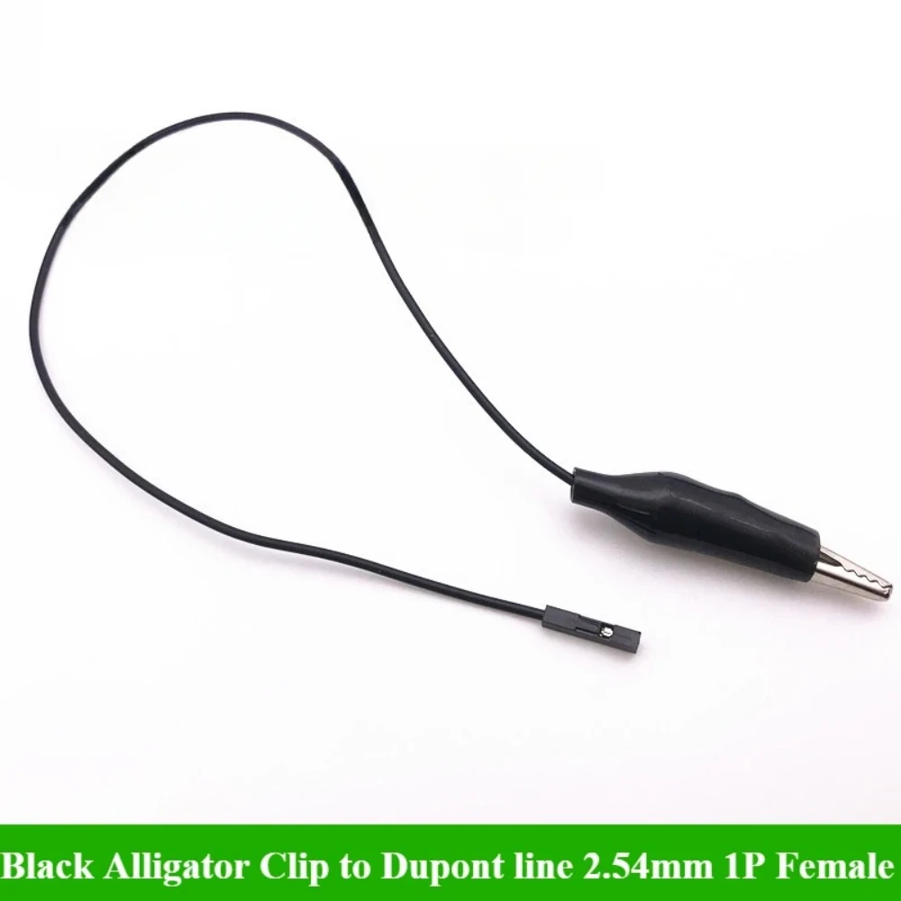 10/30Pcs/lot Alligator Clip to Dupont 2.54mm 1Pin Male/Female Jumper Wire Test Lead 30cm 22AWG Electronic Wire Connector