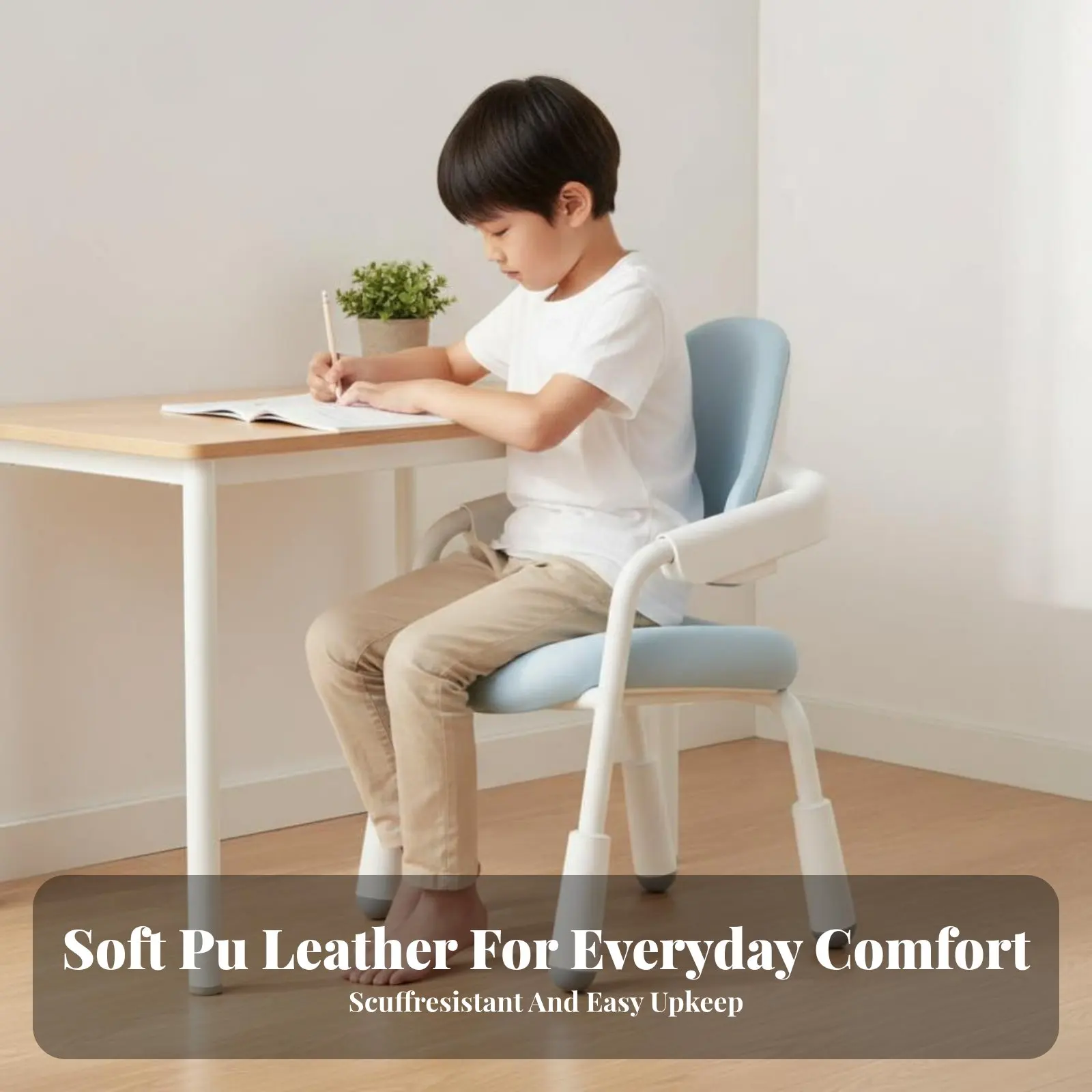 

Студенческий стул с регулируемой высотой, детская мебель, эргономичный дизайн, встроенная подставка для ног для студентов, учебной комнаты, спальни